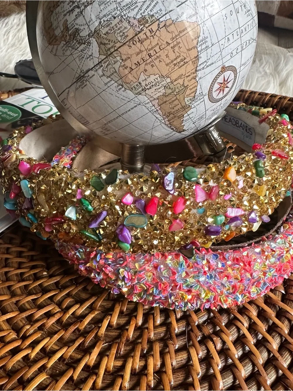 Headbands for Hope Beaded Sequin Glitter Multicolor Headband Set